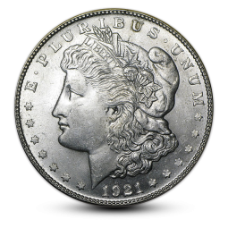 1921 Morgan Silver Dollar - AU