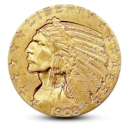 $5 Indian Head Gold Half Eagle - XF - Random Year