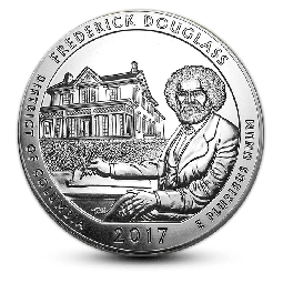 2017 America the Beautiful 5 oz. Silver - Frederick Douglass - BU