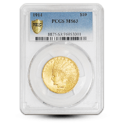 $10 Indian Head Gold Eagle - NGC/PCGS MS63 - Random Year