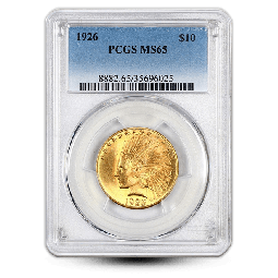 $10 Indian Head Gold Eagle - NGC/PCGS MS65 - Random Year