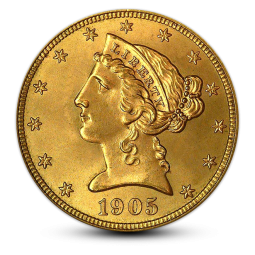 $5 Liberty Head Gold Half Eagle - XF - Random Year