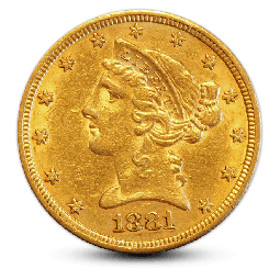 $5 Liberty Head Gold Half Eagle - AU - Random Year