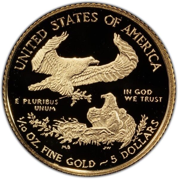 2019-W $5 GOLD AMERICAN EAGLE PROOF – PCGS PF70-2